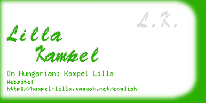 lilla kampel business card